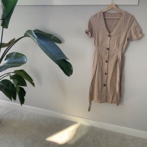 Vintage linen blend dress